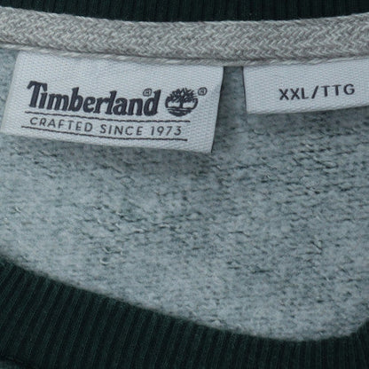 Timberland Men's Green 2XL Pullover Sweatshirt Crew Neck Fleece