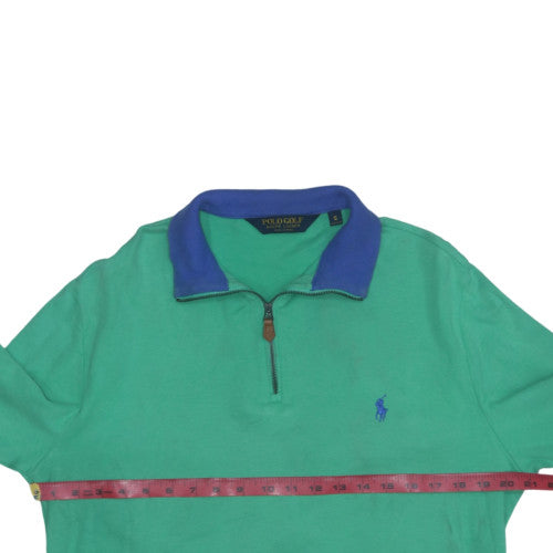 Ralph Lauren Polo Golf Men’s Green 1/4 Zip Collared Sweatshirt S