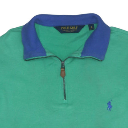 Ralph Lauren Polo Golf Men’s Green 1/4 Zip Collared Sweatshirt S