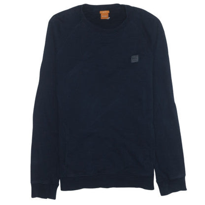 Hugo Boss Men's Blue Slim Fit Crew Neck Sweatshirt M