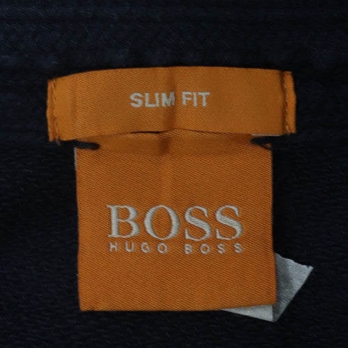 Hugo Boss Men's Blue Slim Fit Crew Neck Sweatshirt M