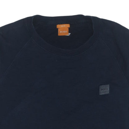 Hugo Boss Men's Blue Slim Fit Crew Neck Sweatshirt M