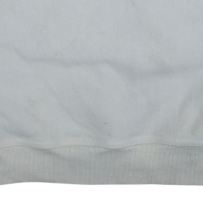 Carhartt Men's White Crew Neck Logo Sweatshirt Size M