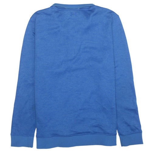 Under Armour Men's Blue 1/2 Zip ColdGear Sweatshirt L Relaxed Fit