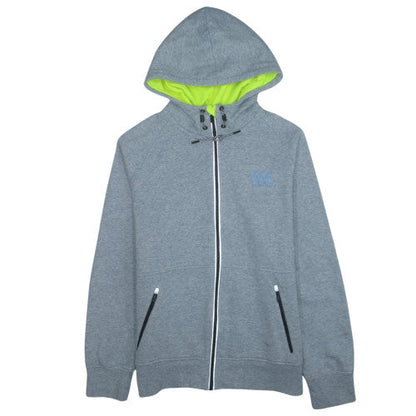 Canterbury Mens Grey XL Full Zip Hooded Fleece Sports Hoodie