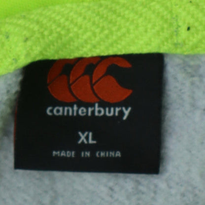 Canterbury Mens Grey XL Full Zip Hooded Fleece Sports Hoodie