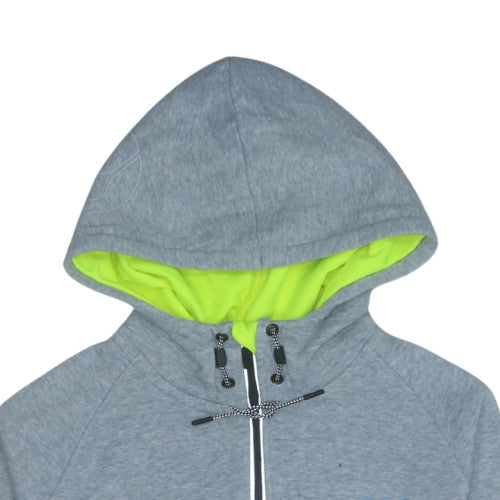 Canterbury Mens Grey XL Full Zip Hooded Fleece Sports Hoodie
