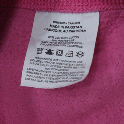 Nike Women Pink Crew Neck Pullover Sweatshirt XL Cotton Blend