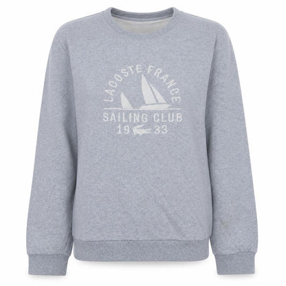 Lacoste Womens Grey Sailing Club Crew Neck Sweatshirt Size 12