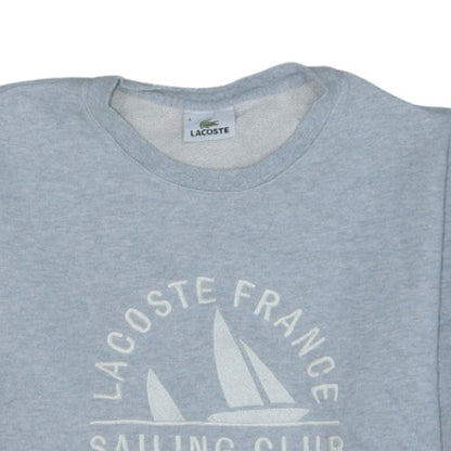Lacoste Womens Grey Sailing Club Crew Neck Sweatshirt Size 12