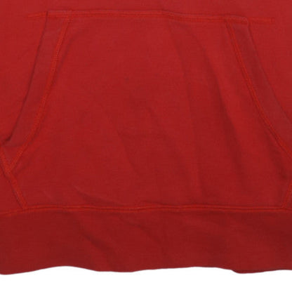 Nike Men's Red Pullover Hoodie M Cotton Graphic Logo Sportswear