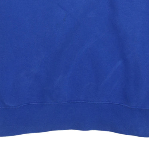 Nike Mens Blue Crew Neck Sweatshirt M Classic Cotton Blend