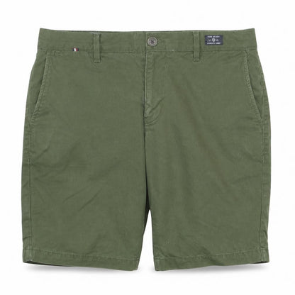 Tommy Hilfiger Boys Green Chino Shorts Size 31 Regular Fit Summer Casual