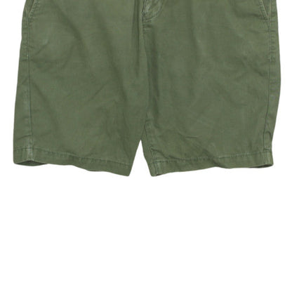 Tommy Hilfiger Boys Green Chino Shorts Size 31 Regular Fit Summer Casual