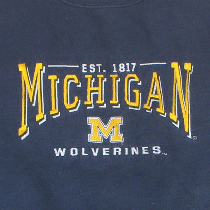Lee Sport Men's Blue Michigan Wolverines XL Fleece Sweatshirt
