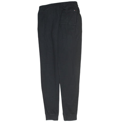 Tommy Hilfiger Men's Black Logo Joggers Size L Cotton Blend