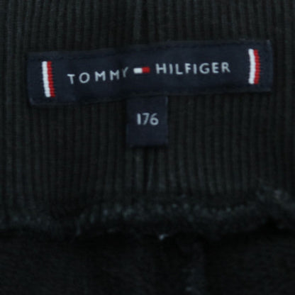 Tommy Hilfiger Men's Black Logo Joggers Size L Cotton Blend