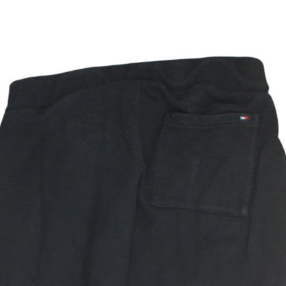 Tommy Hilfiger Men's Black Logo Joggers Size L Cotton Blend