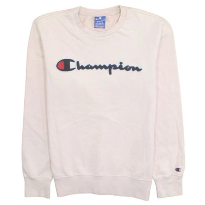Champion Women's Beige Cotton Pullover Sweatshirt Medium