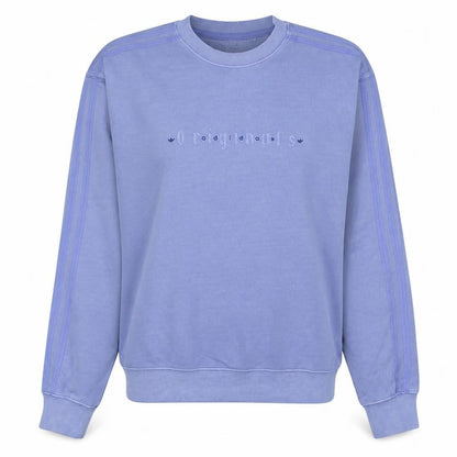 Front view of Adidas Originals Women's Purple Crew Neck Sweatshirt XS