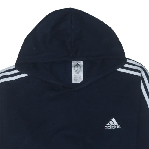 Adidas Men's Navy Hoodie 2XL Pullover Classic Logo Sportswear