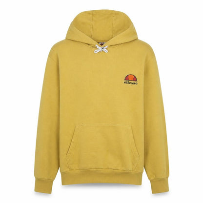 Ellesse Men's Yellow Pullover Hoodie Medium Logo Sportswear