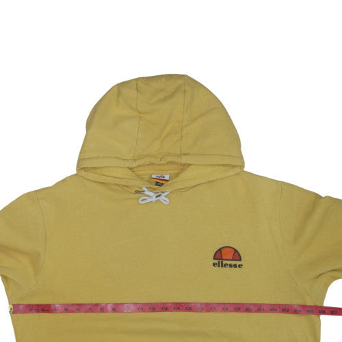 Ellesse Men's Yellow Pullover Hoodie Medium Logo Sportswear