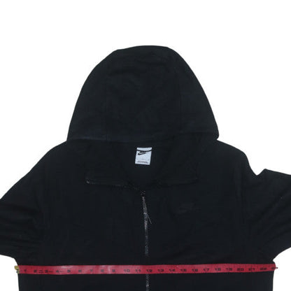 Nike Men's Black Full Zip Hoodie Size L Fleece Sportswear