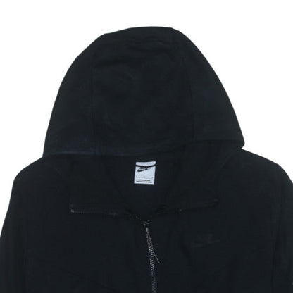 Nike Men's Black Full Zip Hoodie Size L Fleece Sportswear