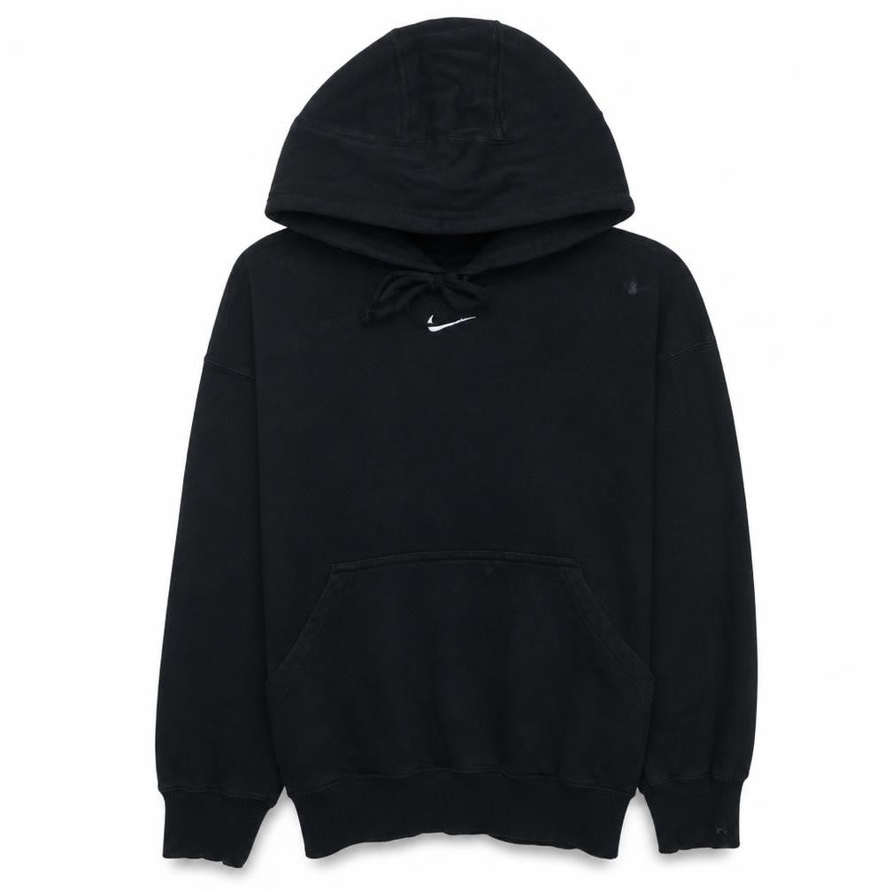 Nike Men's Black Pullover Hoodie L Logo Fleece Sweatshirt