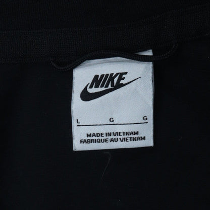 Nike Men's Black Pullover Hoodie L Logo Fleece Sweatshirt