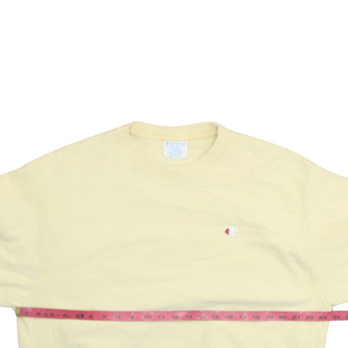 Champion Men's Beige Reverse Weave Pullover Sweatshirt Large