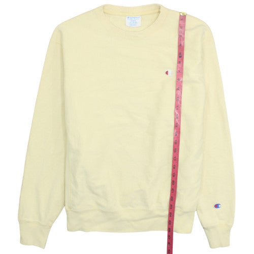 Champion Men's Beige Reverse Weave Pullover Sweatshirt Large