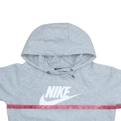 Nike Men's Grey Pullover Hoodie M Regular Fit Sportswear