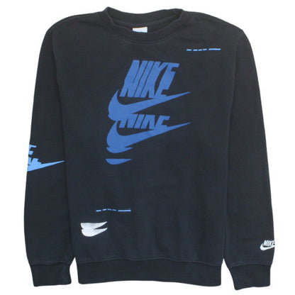 Nike Men's Black Pullover Graphic Logo Sweatshirt Size S