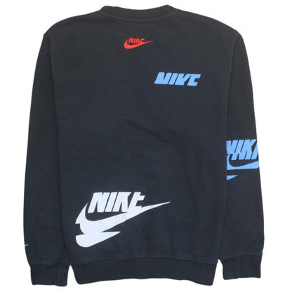 Nike Men's Black Pullover Graphic Logo Sweatshirt Size S