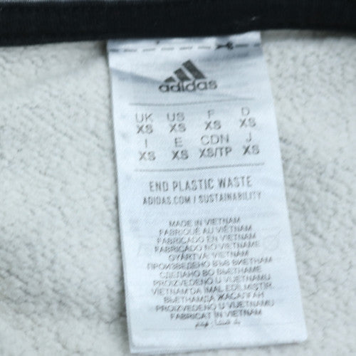 Adidas Men's Grey XS 1/4 Zip Fleece Sweatshirt Sports Top