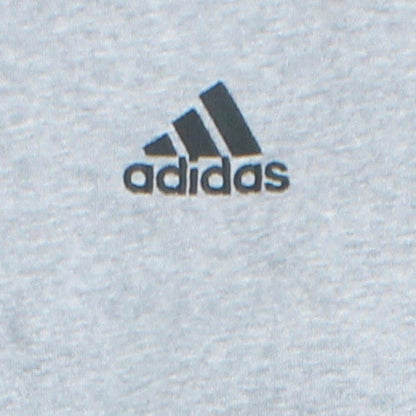 Adidas Men's Grey XS 1/4 Zip Fleece Sweatshirt Sports Top