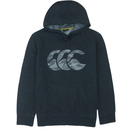 Canterbury Men's Black Pullover Hoodie L Cotton Blend Sportswear