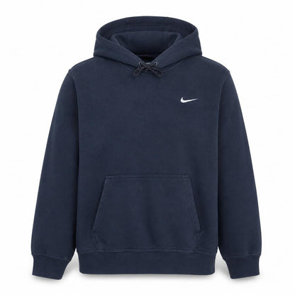 Nike Men Blue Pullover Hoodie Size L Regular Fit Sports Fleece