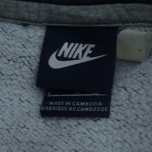 Nike Men Blue Pullover Hoodie Size L Regular Fit Sports Fleece