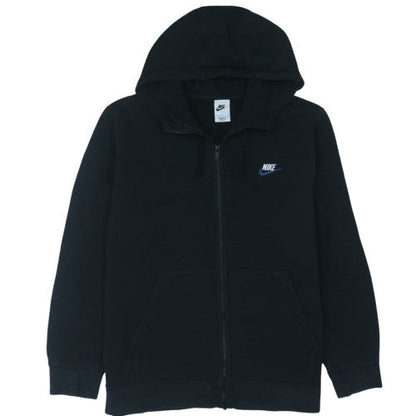 Nike Men's Black Full Zip Hoodie L Fleece Sports Casual