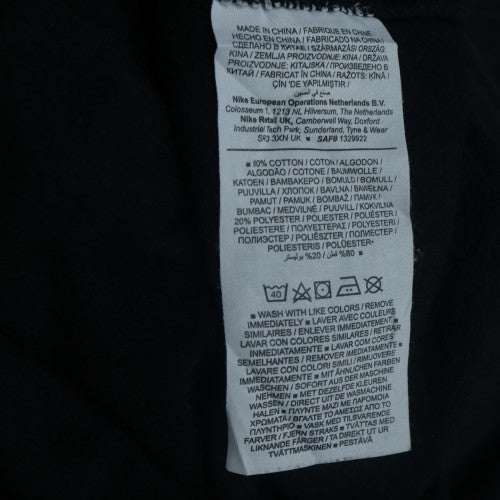 Nike Men's Black Full Zip Hoodie L Fleece Sports Casual