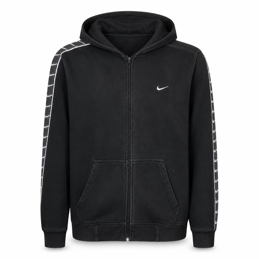 Nike Men's Black XL Full Zip Hoodie Cotton Sportswear