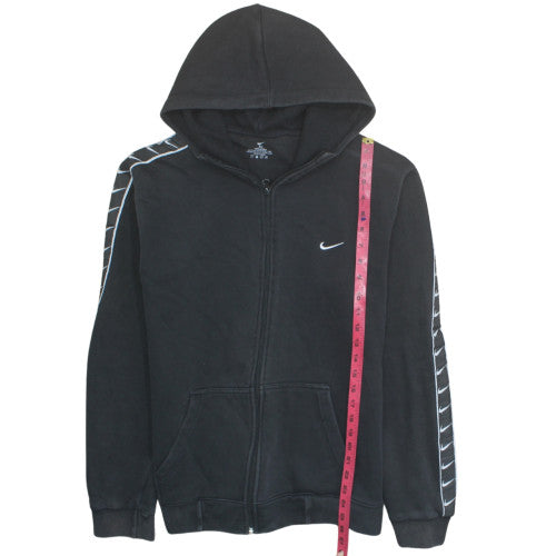 Nike Men's Black XL Full Zip Hoodie Cotton Sportswear