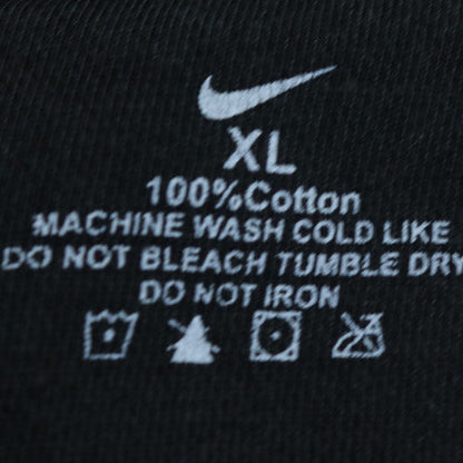 Nike Men's Black XL Full Zip Hoodie Cotton Sportswear