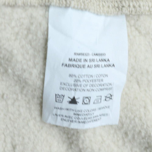Nike Men's Beige Small Pullover Crew Neck Fleece Sweatshirt