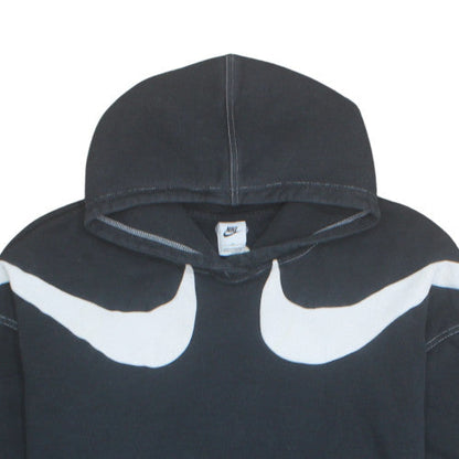 Nike Women's Black 3XL Pullover Hoodie Sweatshirt with Swoosh Design