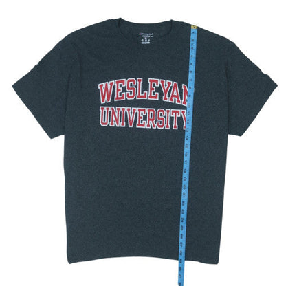 Champion Men's Grey Wesleyan University XL Short Sleeve T-Shirt
