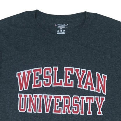 Champion Men's Grey Wesleyan University XL Short Sleeve T-Shirt